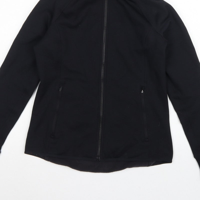M&S Goodmove Women’s Black UK 12 Hooded Softshell Zip Jacket