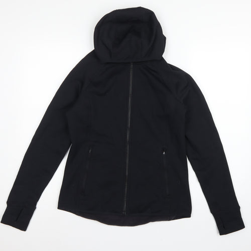 M&S Goodmove Women’s Black UK 12 Hooded Softshell Zip Jacket