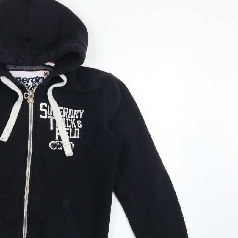 Superdry Men’s Black M Full Zip Track & Field Graphic Hoodie