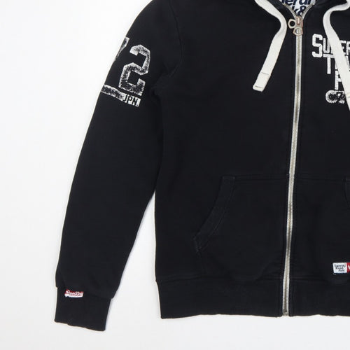 Superdry Men’s Black M Full Zip Track & Field Graphic Hoodie