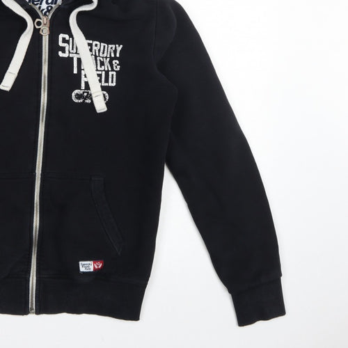 Superdry Men’s Black M Full Zip Track & Field Graphic Hoodie