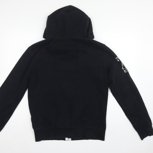 Superdry Men’s Black M Full Zip Track & Field Graphic Hoodie