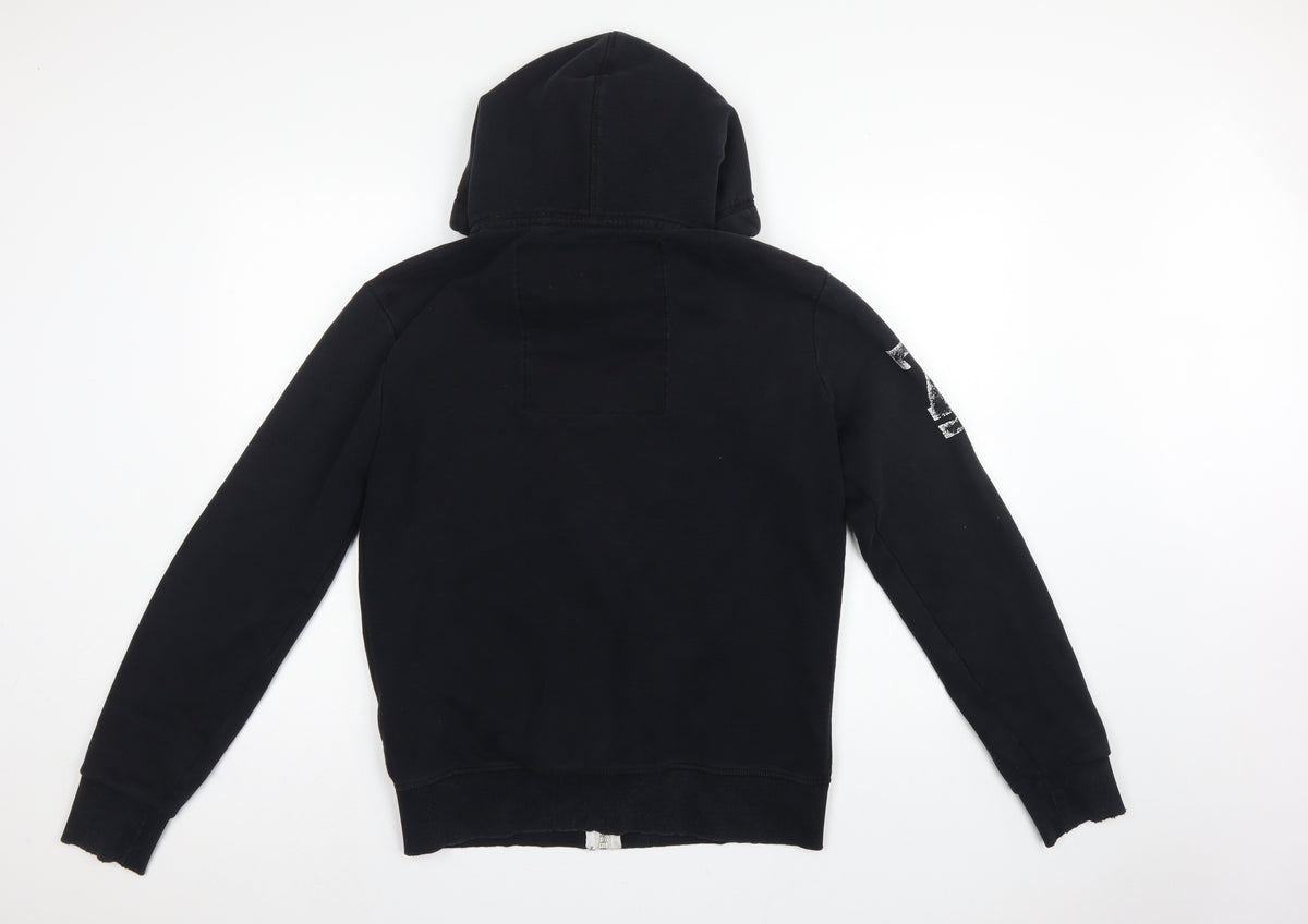 Superdry Men’s Black M Full Zip Track & Field Graphic Hoodie