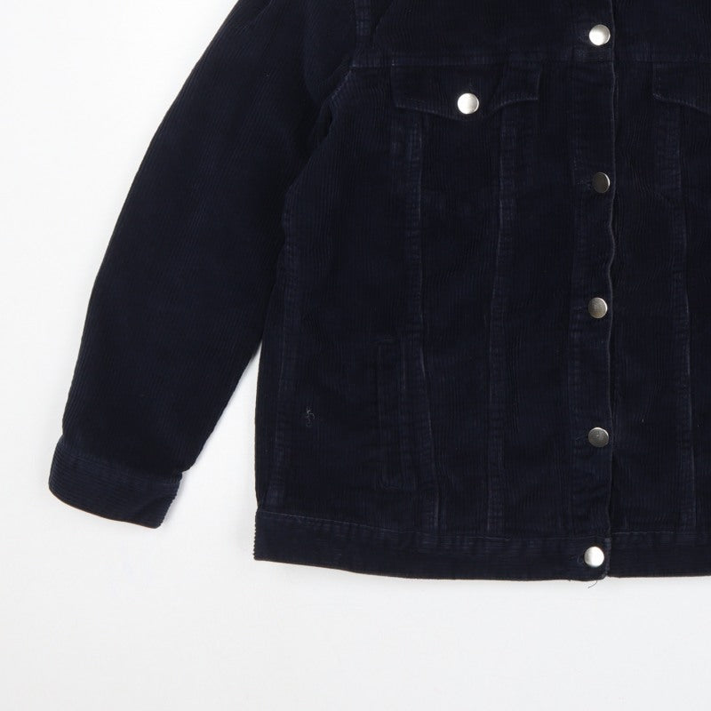 Red Herring Women’s Navy Blue Size 16 Corduroy Button Jacket
