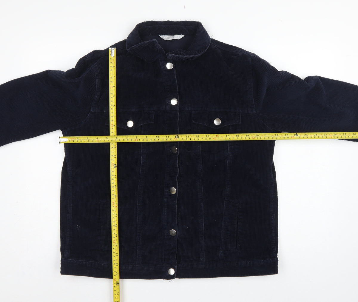 Red Herring Women’s Navy Blue Size 16 Corduroy Button Jacket