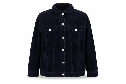 Red Herring Women’s Navy Blue Size 16 Corduroy Button Jacket