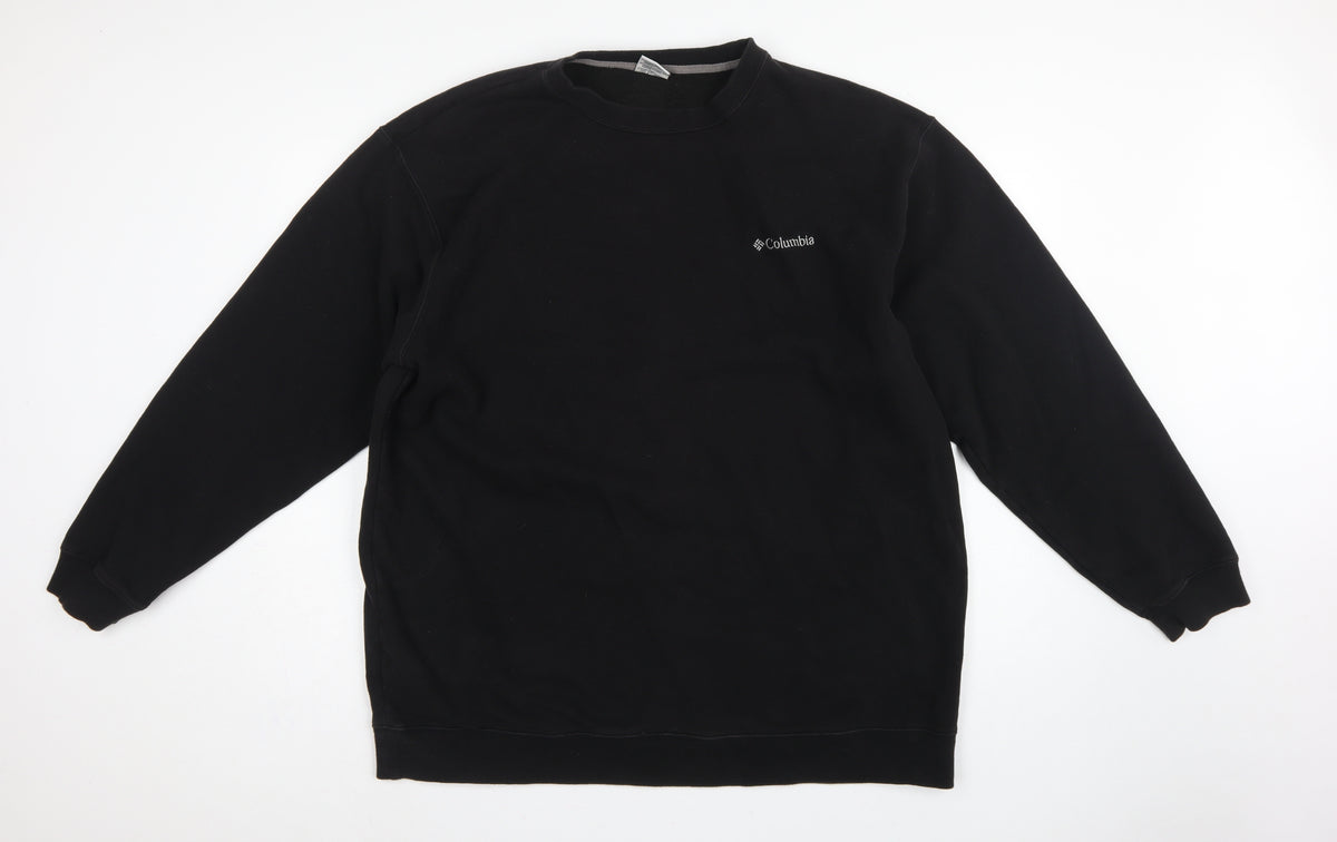 Columbia Men’s Black 2XL Tall Fleece Crew Neck Pullover Sweatshirt