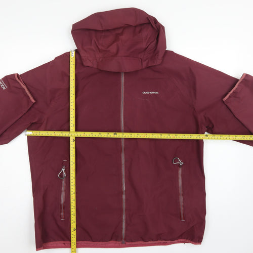 Craghoppers Women Burgundy UK 18 Aquadry Waterproof Hooded Rain Jacket