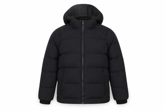Next Boys Black 8 Years Hooded Puffer Jacket Full Zip Padded Winter Coat