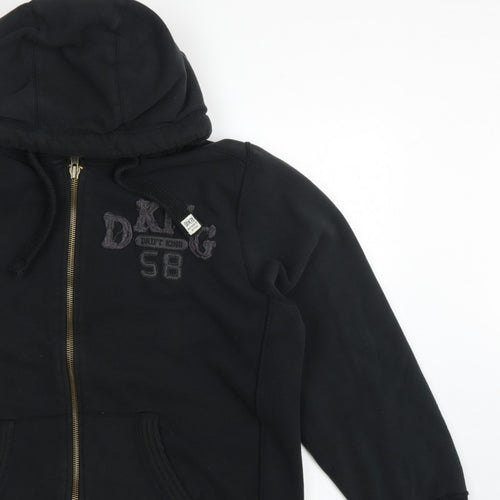 Drift King Men’s Black 2XL Full Zip Embroidered Hoodie