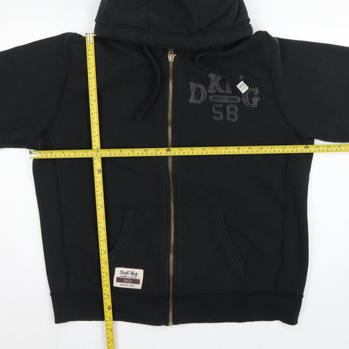 Drift King Men’s Black 2XL Full Zip Embroidered Hoodie