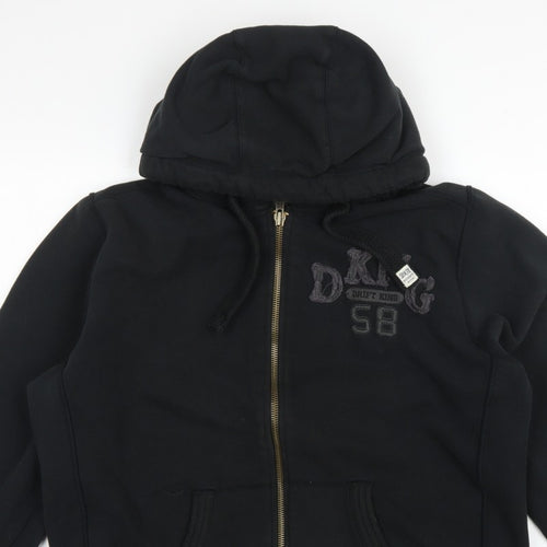 Drift King Men’s Black 2XL Full Zip Embroidered Hoodie