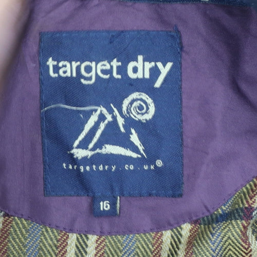 Target Dry Women’s Purple Size 16 Long Rain Coat Outdoor