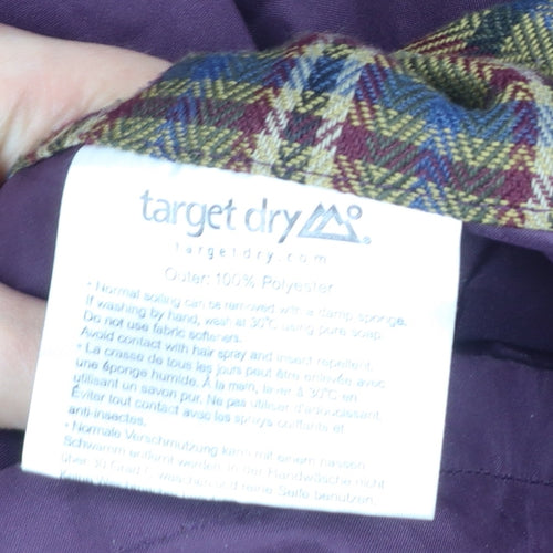 Target Dry Women’s Purple Size 16 Long Rain Coat Outdoor
