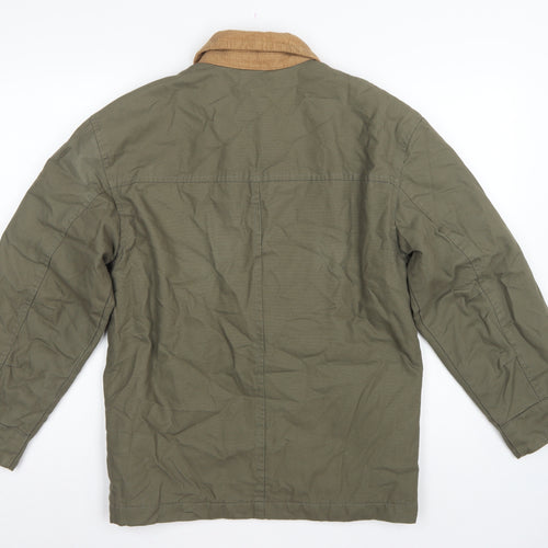 H&M Divided Women's Green XXS Military Padded Cotton Jacket