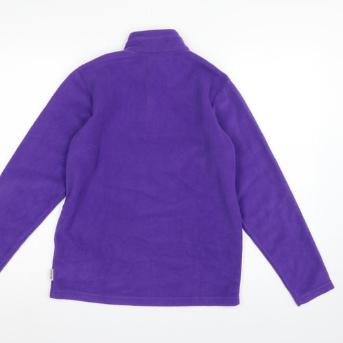 Quechua Girls Purple 14 Years Fleece 1/4 Zip Pullover Sweatshirt