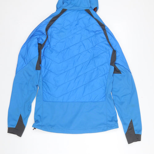 Simond Men’s Blue S Hooded Puffer Softshell Jacket