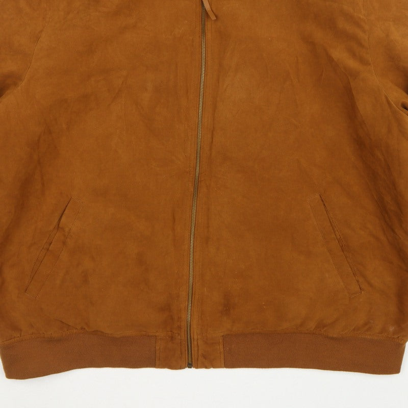 Next Men's Brown 4XL Bomber Jacket Quilted Lined Full Zip