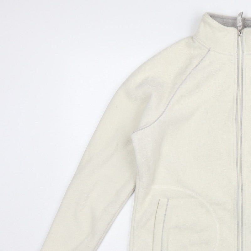 Bhs Women’s Ivory UK 14 Fleece Full Zip Basic Jacket Pockets