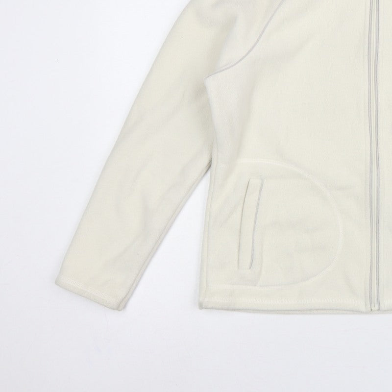 Bhs Women’s Ivory UK 14 Fleece Full Zip Basic Jacket Pockets