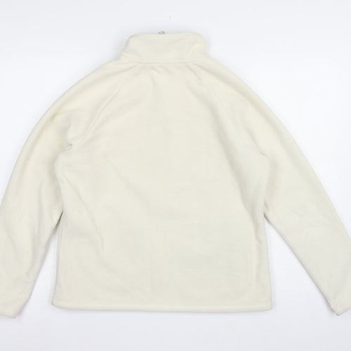 Bhs Women’s Ivory UK 14 Fleece Full Zip Basic Jacket Pockets