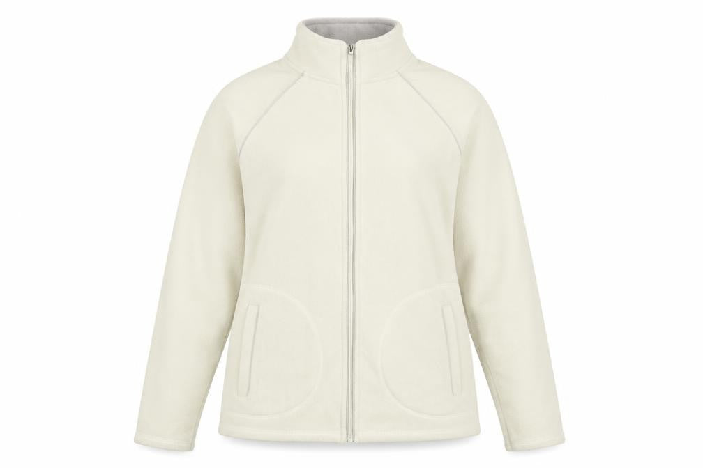 Bhs Women’s Ivory UK 14 Fleece Full Zip Basic Jacket Pockets