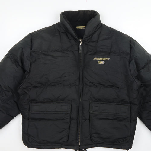 Sonneti Teens Black M Down Puffer Jacket Full Zip Logo