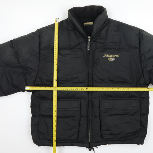 Sonneti Teens Black M Down Puffer Jacket Full Zip Logo