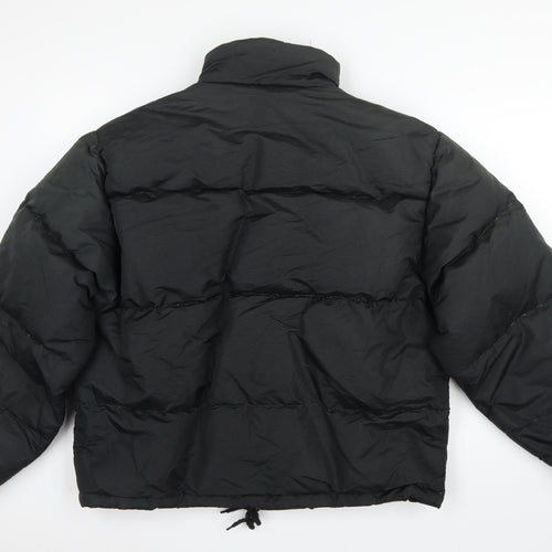 Sonneti Teens Black M Down Puffer Jacket Full Zip Logo