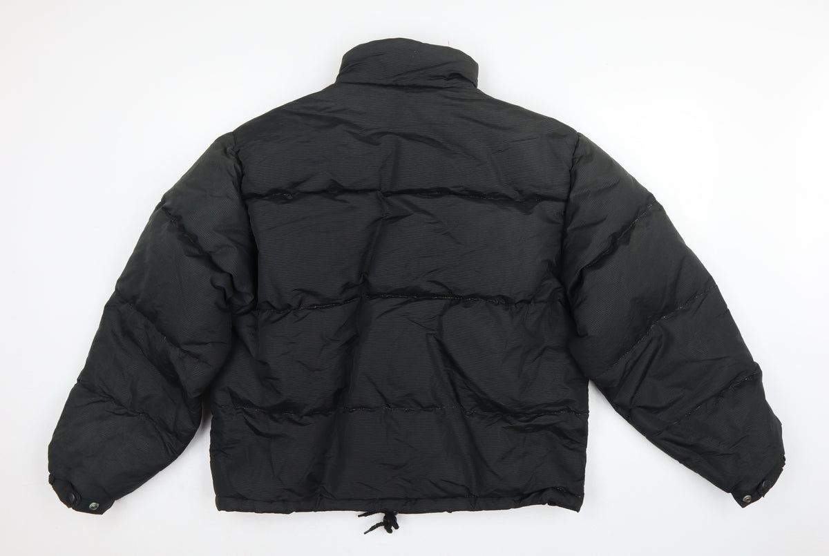 Sonneti Teens Black M Down Puffer Jacket Full Zip Logo