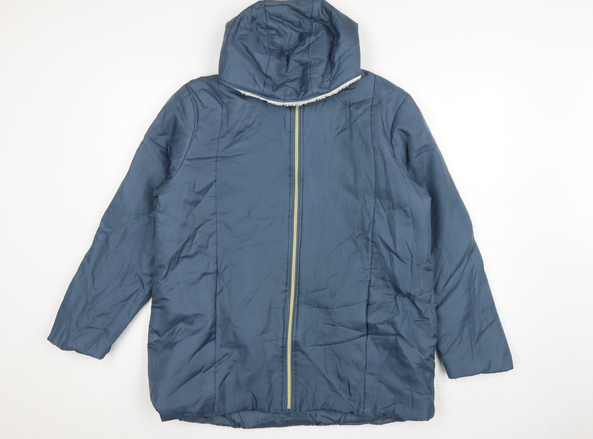 Nathalie Andersen Women Blue M Hooded Puffer Jacket