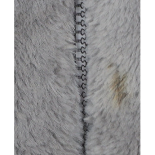 ASOS DESIGN Women's Grey UK 8 Faux Fur Cropped Zip Jacket
