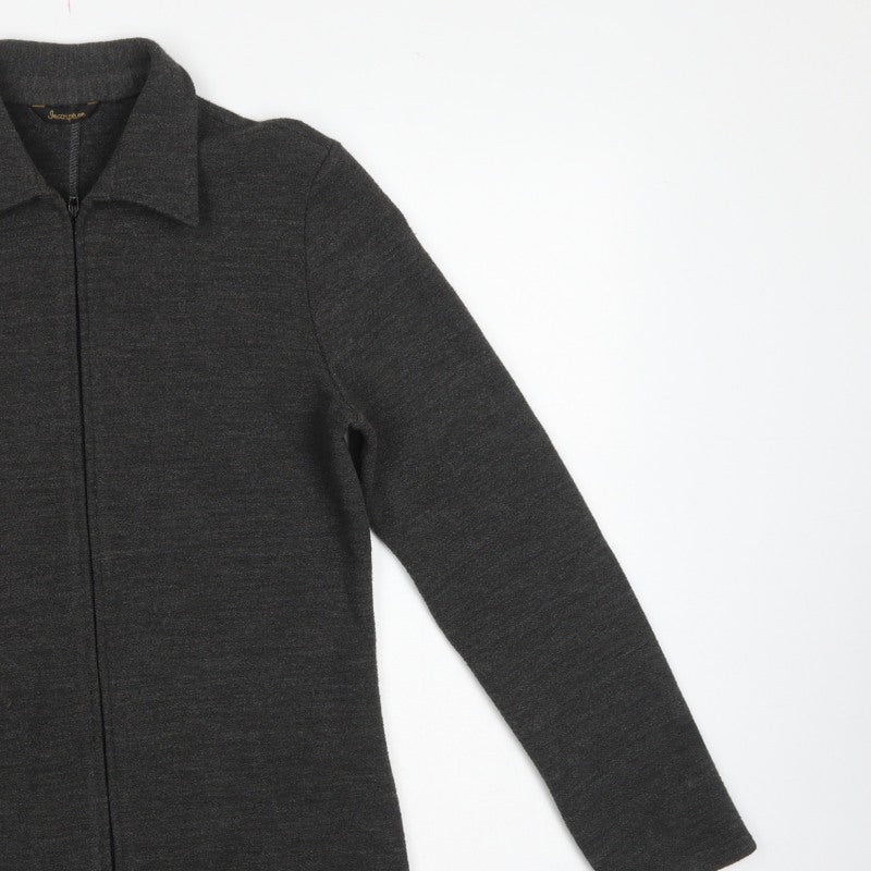 Inscription Women’s Grey UK 10 Knit Full Zip Collared Jacket