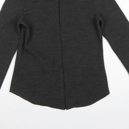 Inscription Women’s Grey UK 10 Knit Full Zip Collared Jacket