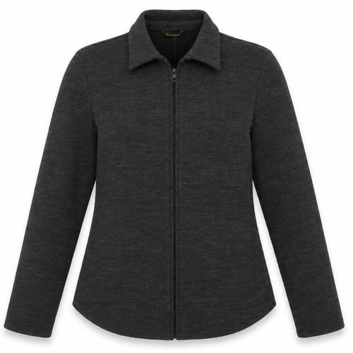 Inscription Women’s Grey UK 10 Knit Full Zip Collared Jacket