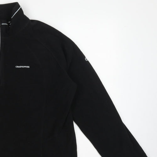 Craghoppers Women’s Black UK 20 Fleece 1/4 Zip High Neck Sweatshirt