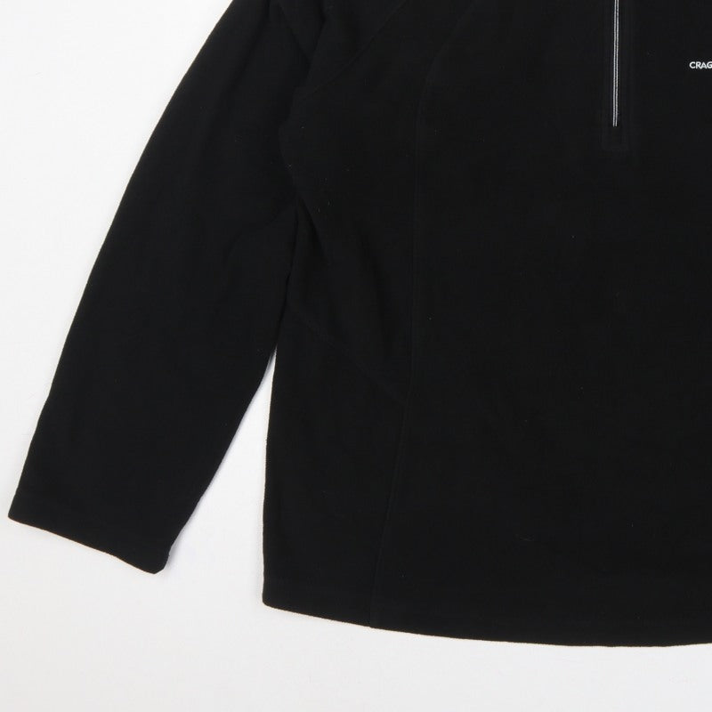 Craghoppers Women’s Black UK 20 Fleece 1/4 Zip High Neck Sweatshirt