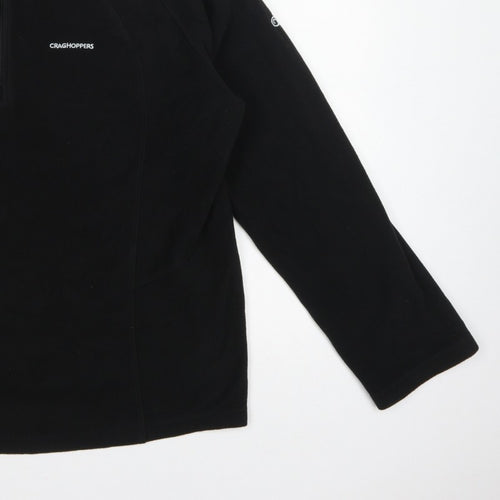 Craghoppers Women’s Black UK 20 Fleece 1/4 Zip High Neck Sweatshirt