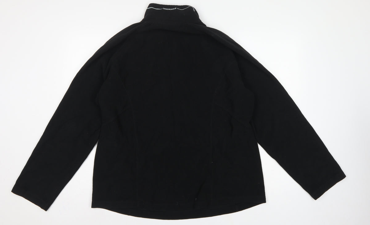 Craghoppers Women’s Black UK 20 Fleece 1/4 Zip High Neck Sweatshirt