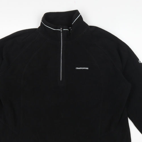 Craghoppers Women’s Black UK 20 Fleece 1/4 Zip High Neck Sweatshirt