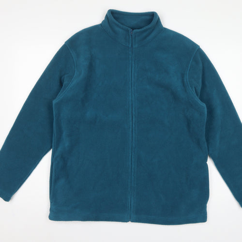 EWM Women’s Blue Fleece Jacket UK 14 Full Zip Collared