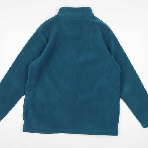 EWM Women’s Blue Fleece Jacket UK 14 Full Zip Collared