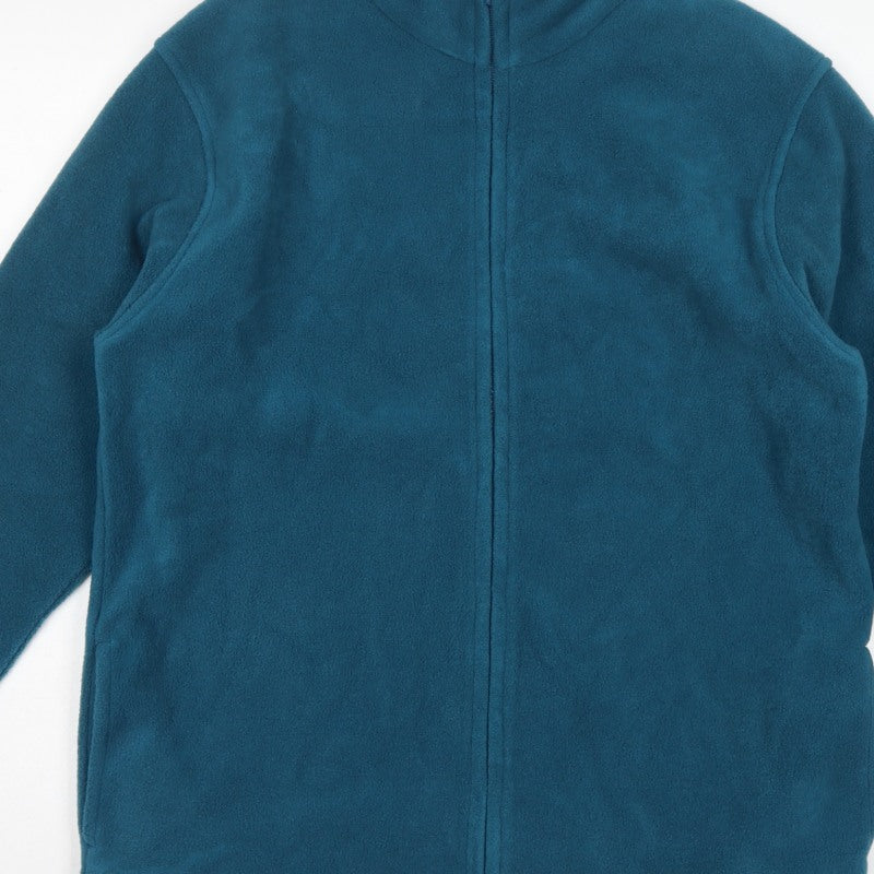 EWM Women’s Blue Fleece Jacket UK 14 Full Zip Collared