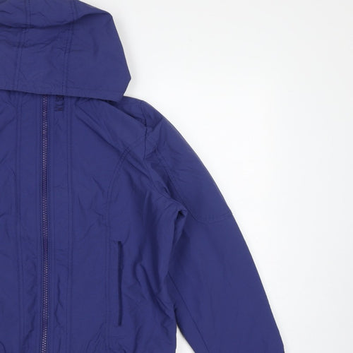 Next Women’s Blue Size 16 Hooded Bomber Jacket Full Zip