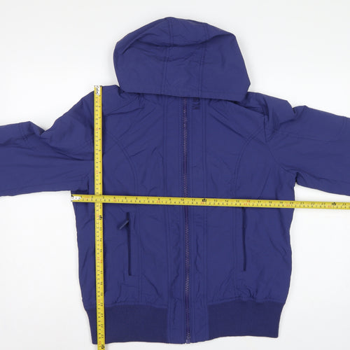 Next Women’s Blue Size 16 Hooded Bomber Jacket Full Zip