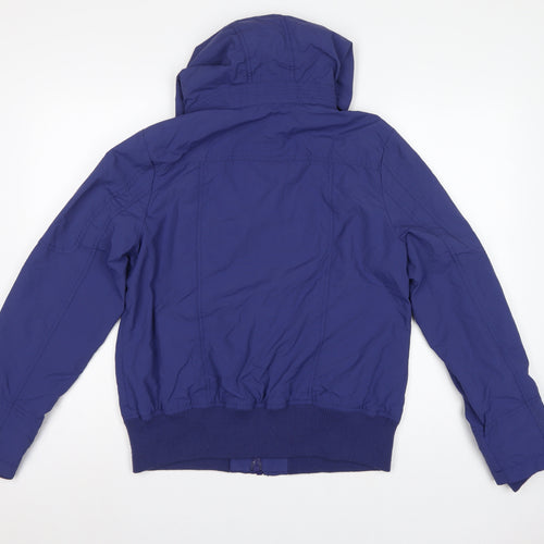 Next Women’s Blue Size 16 Hooded Bomber Jacket Full Zip