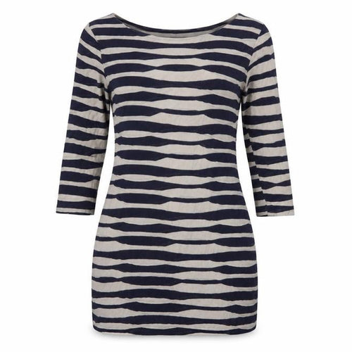 Phase Eight Women's Blue Size 10 Striped Knee Length Jersey Sheath Dress