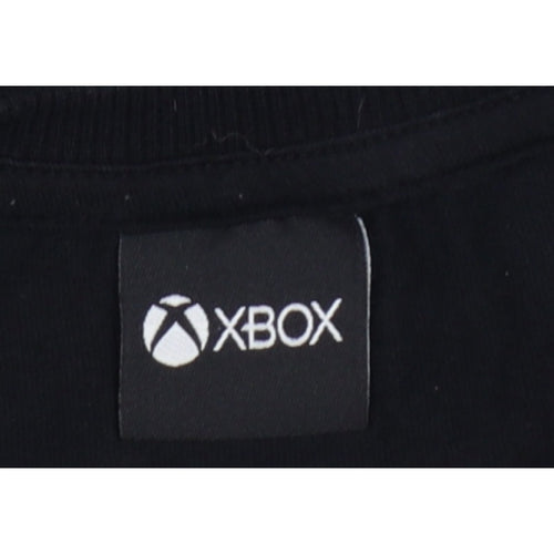 Xbox Boys Black 12 Years Long Sleeve Sequin Logo T-Shirt Top