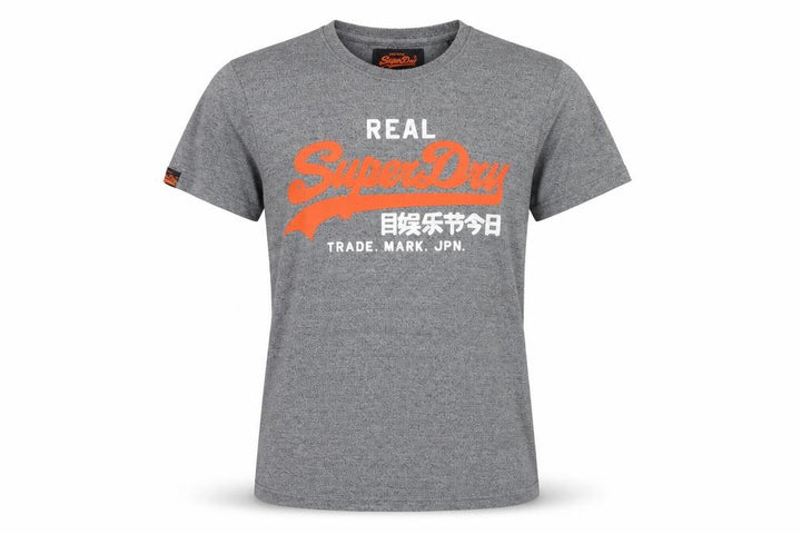 Superdry Women’s Grey XL Logo Graphic Jersey T-Shirt Short Sleeve