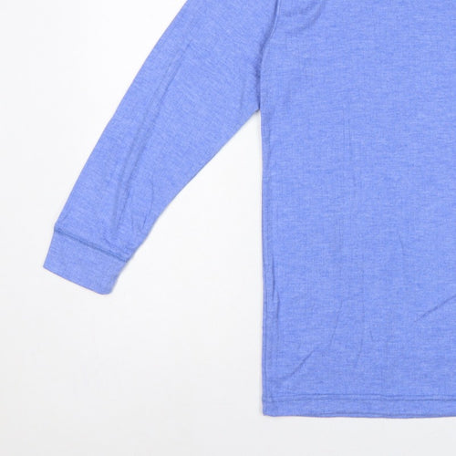 BeeSwift Men’s Blue L Long Sleeve Crew Neck Workwear T-Shirt